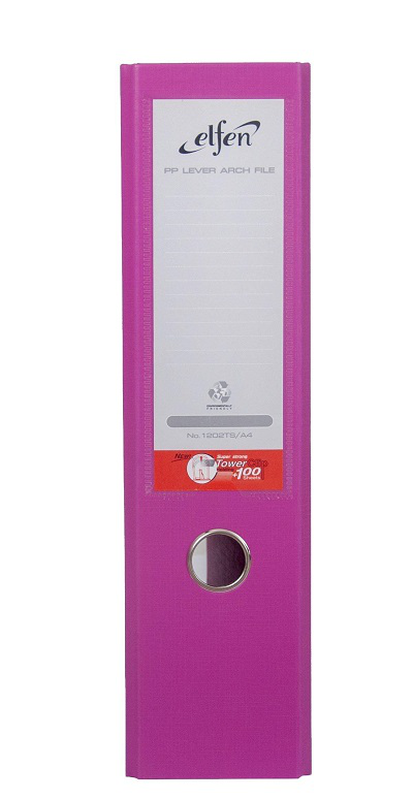 Elfen file plastic super strong a4 75mm pink 0601, , medium-null