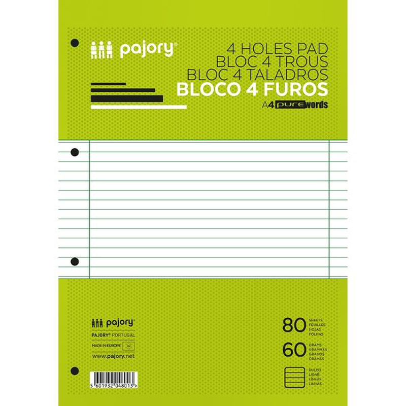 Refill pad a4 80 sheets (160 pages), , medium-null