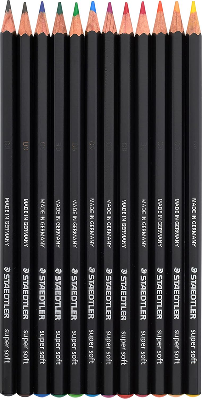 Staedtler 12 super soft coloured pencils, , medium-null