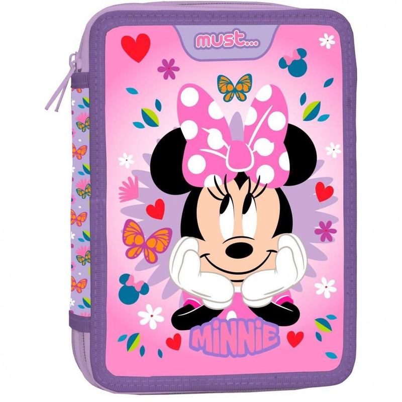 Product image: Σχολική κασετίνα διπλή γεμάτη must disney minnie mouse, , medium-null