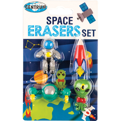Erasers set space synthetic rubber, , medium