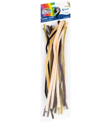 Chenille stems fiorello 30 cm long, 20 pcs. Brown, , medium
