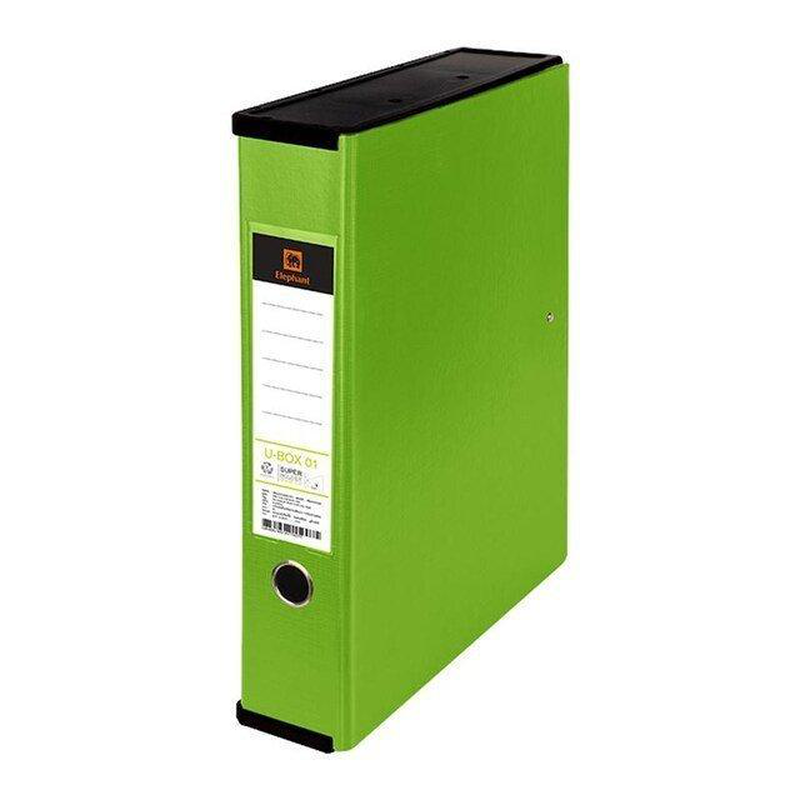 Box file w/clip light green elfen, , medium-null