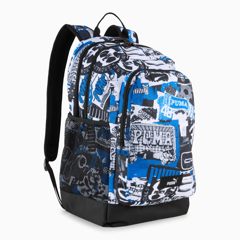 Puma school bag academy all over print backpack unisex blue 091150-02-null