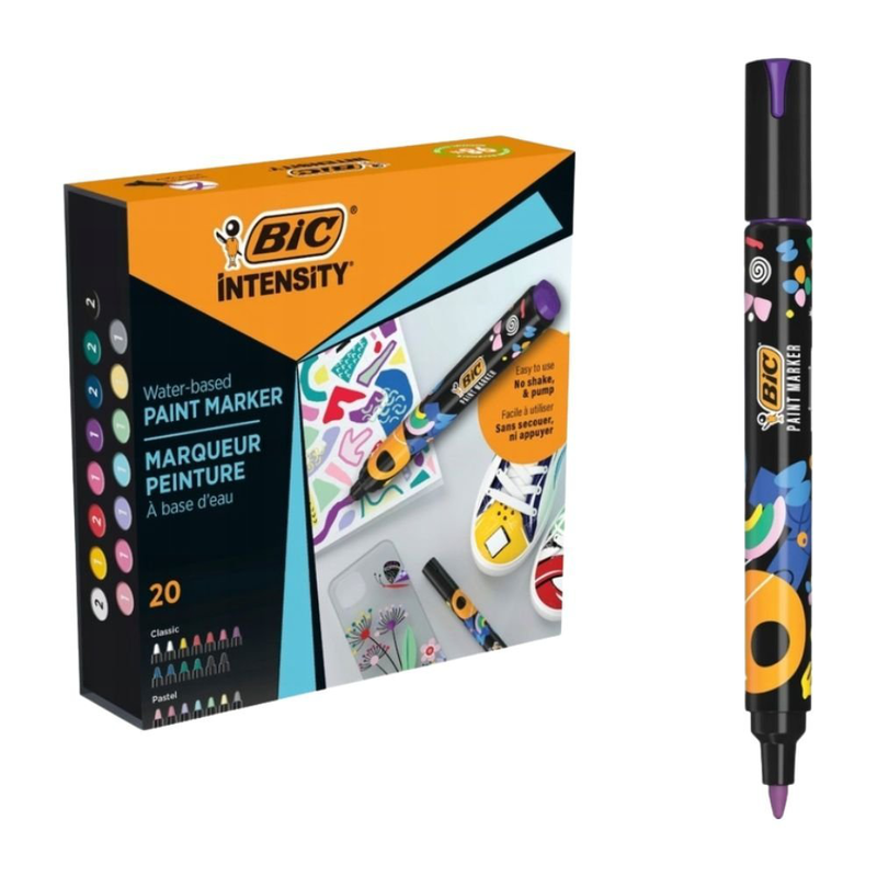 Bic intensity &sigma;&epsilon;&tau; 20 &mu;&alpha;&rho;&kappa;&alpha;&delta;ό&rho;&omicron;&iota; &beta;&alpha;&phi;ή&sigmaf; &mu;&epsilon; &alpha;&nu;&theta;&epsilon;&kappa;&tau;&iota;&kappa;ά & έ&nu;&tau;&omicron;&nu;&alpha; &chi;&rho;ώ&mu;&alpha;&tau;&alpha; &gamma;&iota;&alpha; &pi;&omicron;&lambda;&lambda;έ&sigmaf; &epsilon;&pi;&iota;&phi;ά&nu;&epsilon;&iota;&epsilon;&sigmaf;, , medium-null