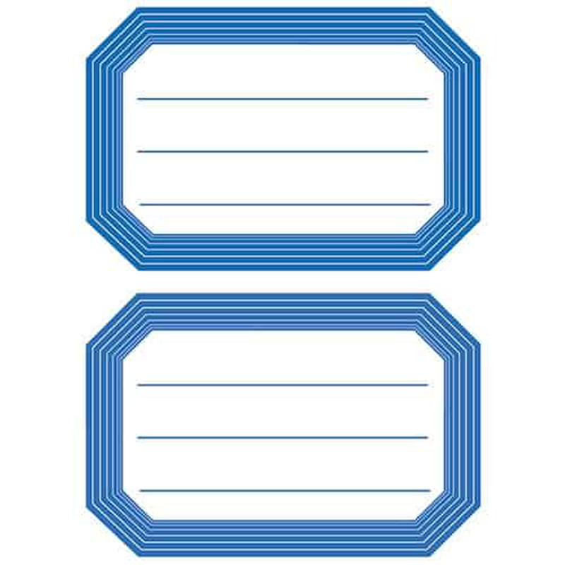 Stickers school labels 82x55 mm pack of 12, , medium image number null
