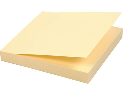 Sticky notes 75x75 yellow  100 sheets, , medium