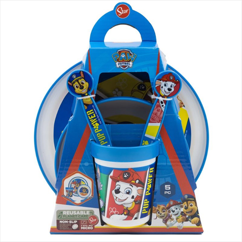 Stor paw patrol non slip 5 pcs bicolor premium set st74681, , medium-null