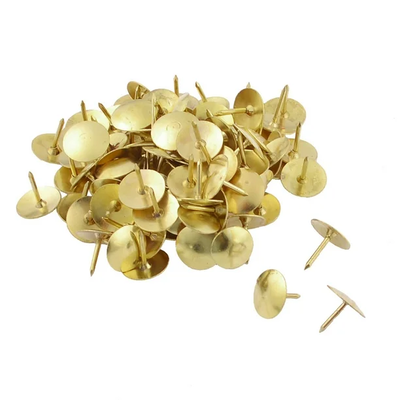 Thumb pins gold (pack of 100pcs)