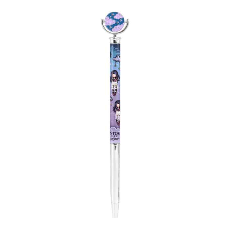 Gorjuss - metal pen with enamel topper - little storm cloud, , medium-null