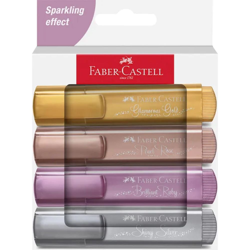 Product image: Faber textliner 46,metallic wallet of 4 pcs, , medium-null