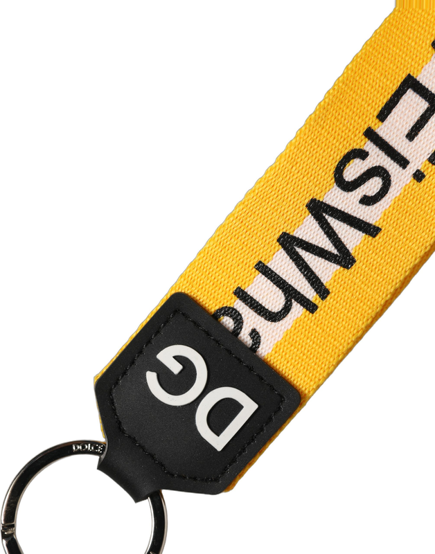 Multicolor logo polyester brass holder keychain-null