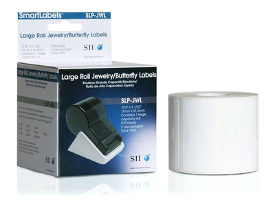 Seiko instruments slp-jwl / white / 11 x 51.5 mm 1050 label(s) (2 roll(s) x 525) jewelry labels / for smart label printer 200, 220, 240, 420, 430, 440, 440 office administration pack, 450, , medium