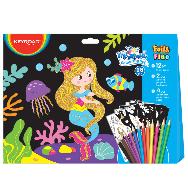 Water colour paint set mermaid, , medium-null