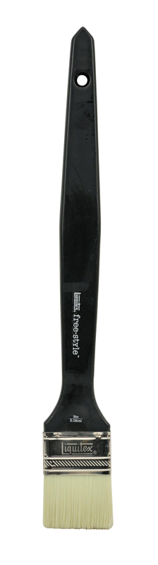 Lqx professional freestyle large scale brush broad flat/varnish 2-inch long handle liquitex, , medium-null