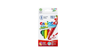 Carioca jumbo 6 maxi n/b markers wallet, , medium
