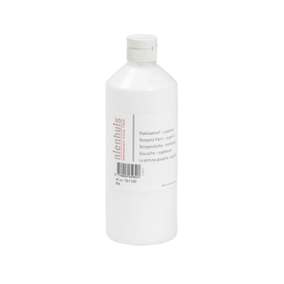 Tempera color 500ml - white, , medium