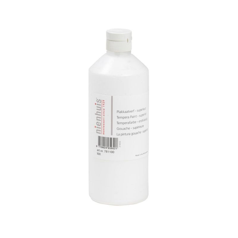 Tempera color 500ml - white, , medium-null
