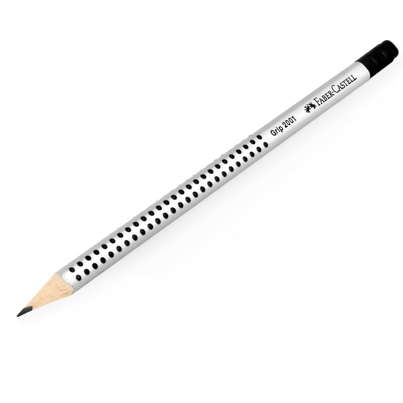 Faber-castell grip 2001 - pencil with eraser - hb - pack of 12 &sigma;&chi;&omicron;&lambda;&iota;&kappa;&omicron; &mu;&omicron;&lambda;&upsilon;&beta;&iota; &gamma;&rho;&alpha;&phi;&eta;&sigmaf; faber castell-null
