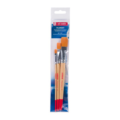Art creation water colour brushes set 3 x flat, , medium