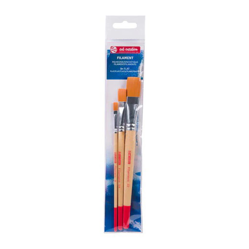 Art creation water colour brushes set 3 x flat, , medium-null