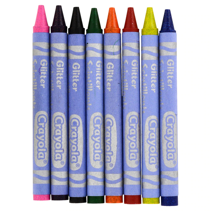 Crayola glitter crayons: sparkle with every stroke - 8-ct. Boxes, , medium-null
