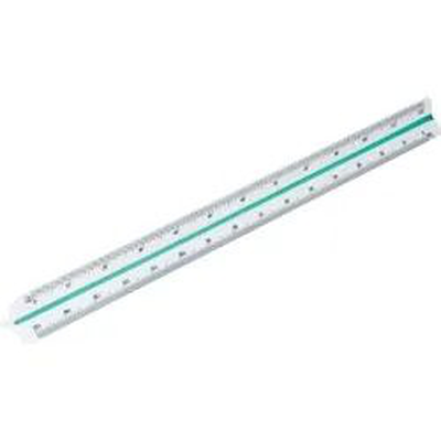 Scale ruler triangular engineering grand 30cm, , medium