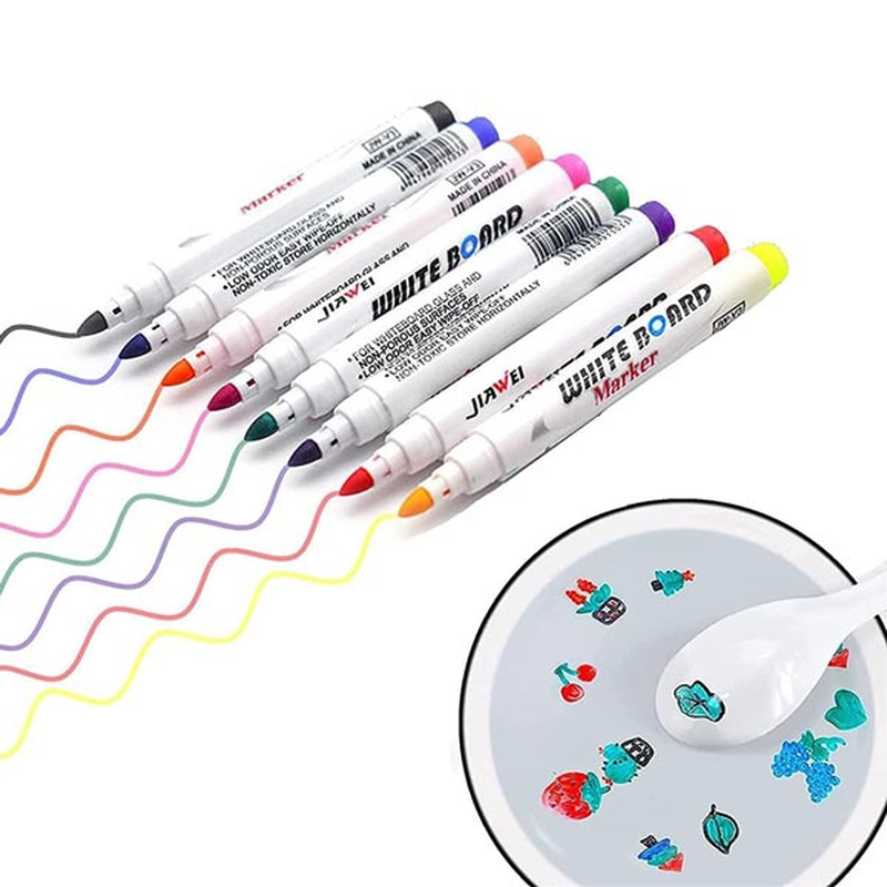 Product image: Μαρκαδόροι για σχέδια σε νερό με κουταλάκι, , medium-null