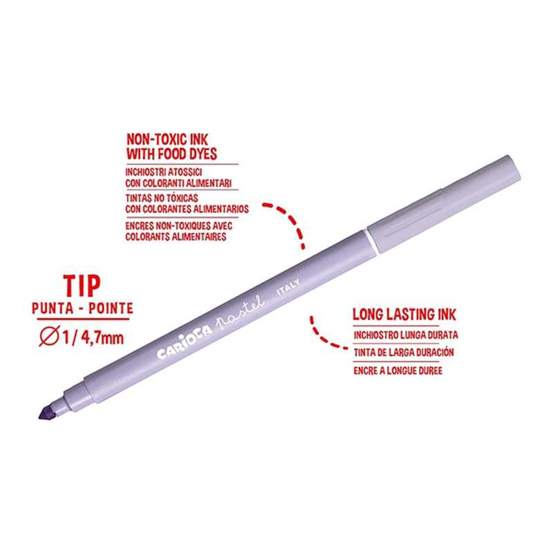 Product image: Pastel μαρκαδόροι ζωγραφικής superwashable σε 8 χρώματα – carioca-null