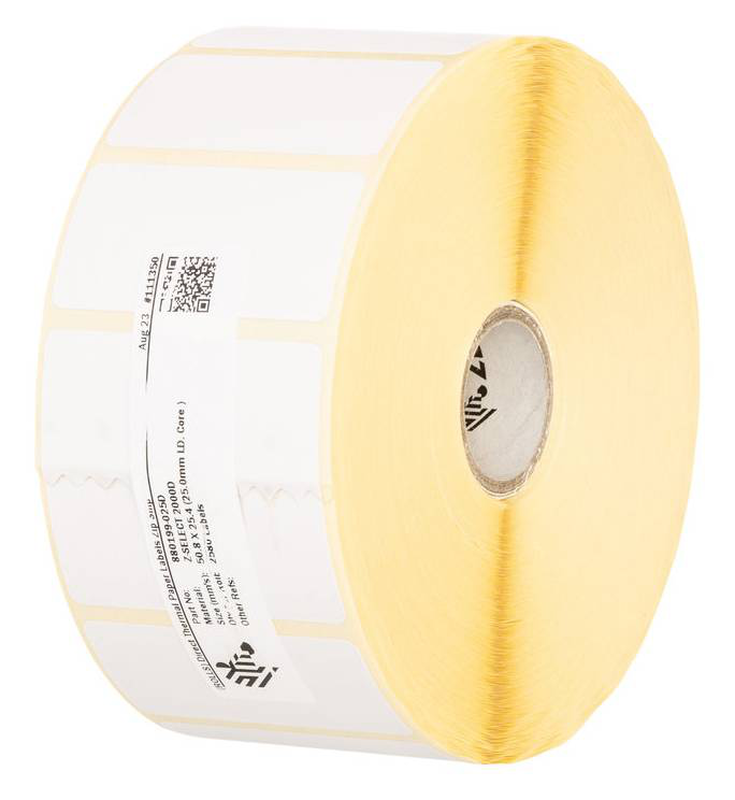 Zebra z-select 2000d 102x76mm direct thermal mobile labels rubber adhesive 200 per roll 16 rolls white 3003073-null