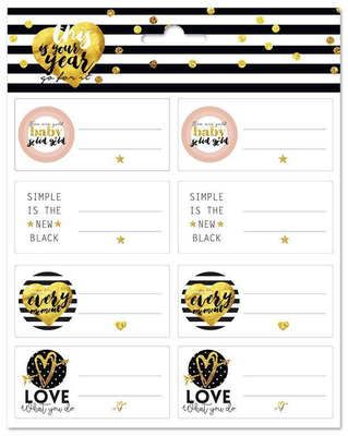 Grupo erik self-adhesive labels, glitter stars