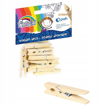 Wooden pegs 48mm set 12pcs, , medium