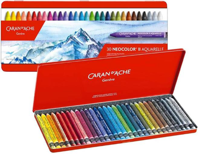Caran d'ache neocolor II water soluble crayon set of 84