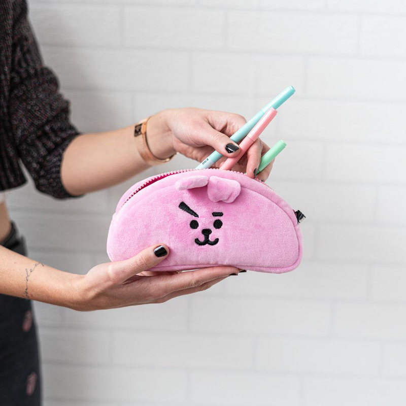 Buy Bt21 baby series cooky soft plush pencil case pink Jinius