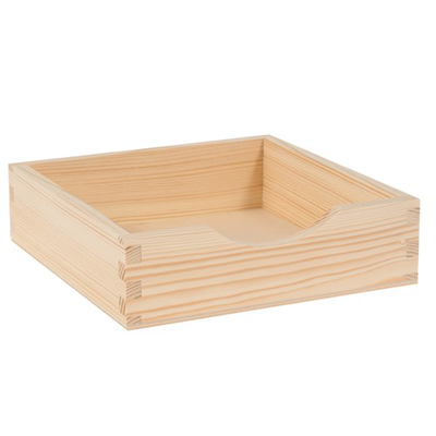 Square napkin container, , medium