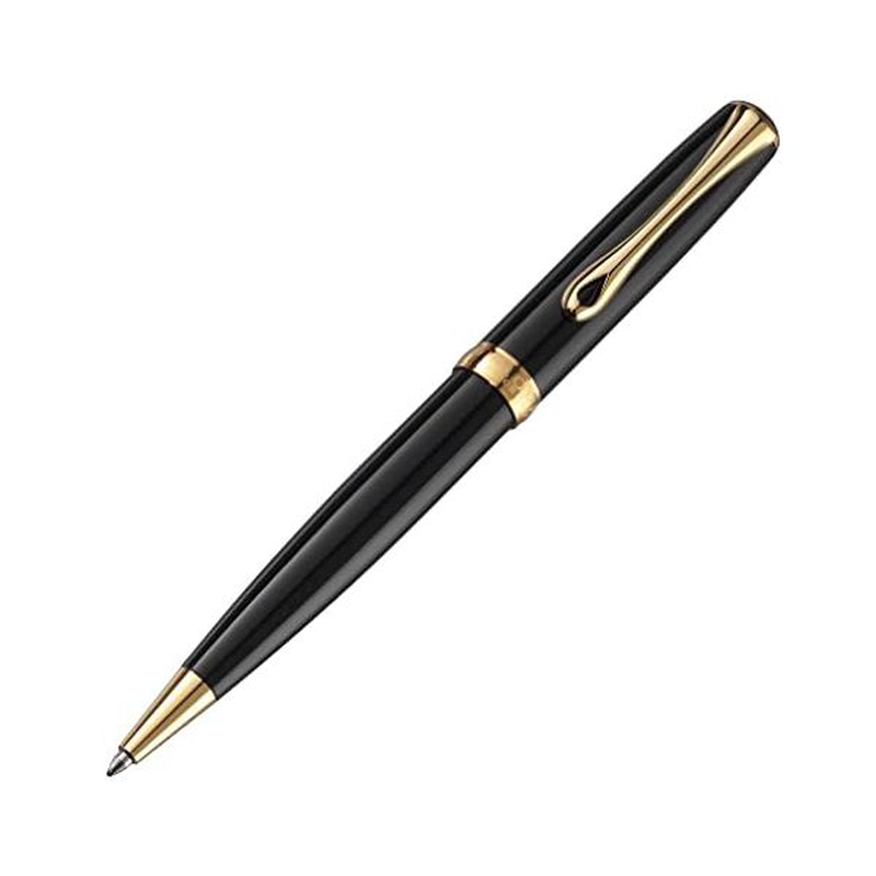 Product image: Diplomat bp exc. A2 black lacquer gold easyflow, , medium-null