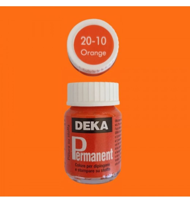 Deka permanent fabric paint 25ml orange 2010, , medium