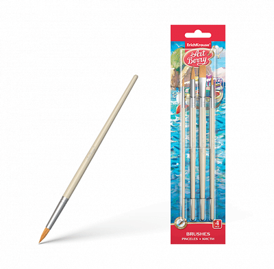Erichkrause artberry synthetic brushes for watercolors and poster paints 36499, , medium
