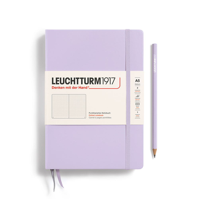Notebook medium (a5), hardcover, 251 numbered pages, lilac,, , medium