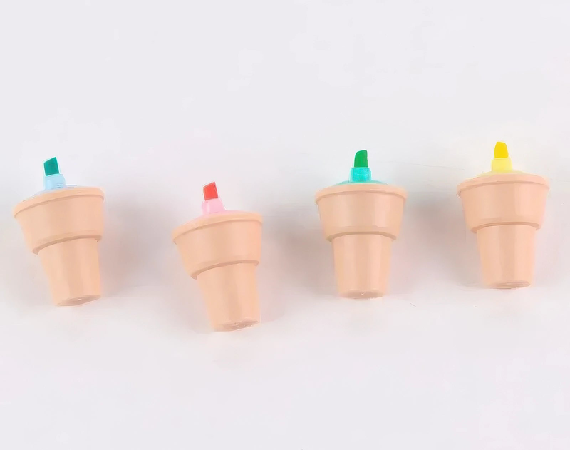 Disney stitch ice cream cone highlighters - set of 4, , medium-null