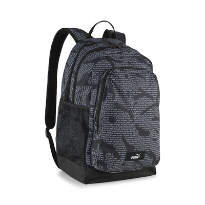 Puma academy backpack black logo, Black, medium