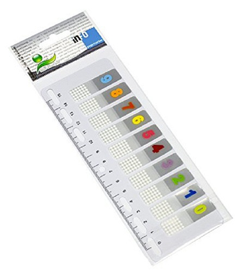 Info page marker numbers 12 x4.4 cm, , medium