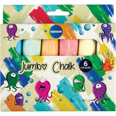 Chalk colour 6pcs jumbo, , medium