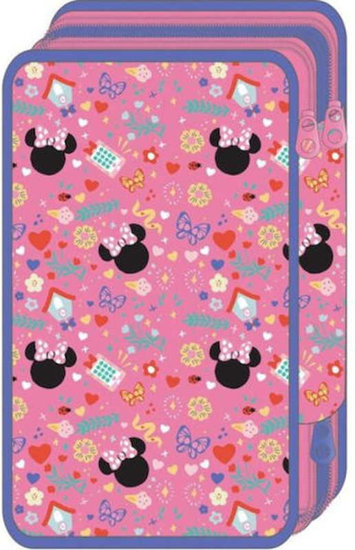 Must triple pencil case 12x6x19.5cm minnie, , medium-null