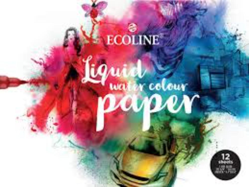 Ecoline 990ml black liquid water colour-null