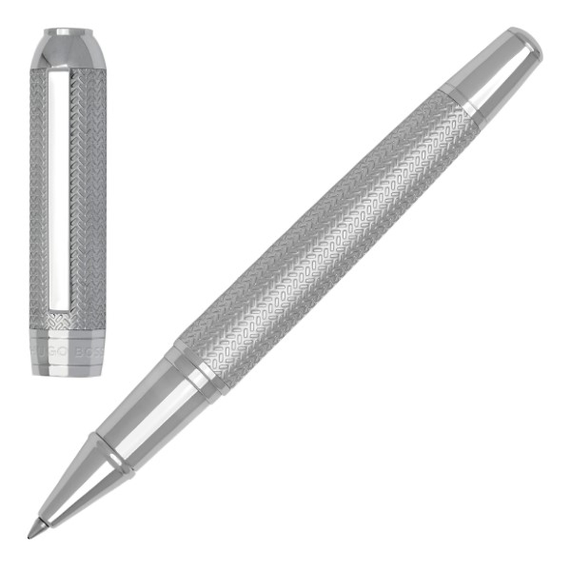 Hugo Boss rollerball pen elemental silver, , medium-null
