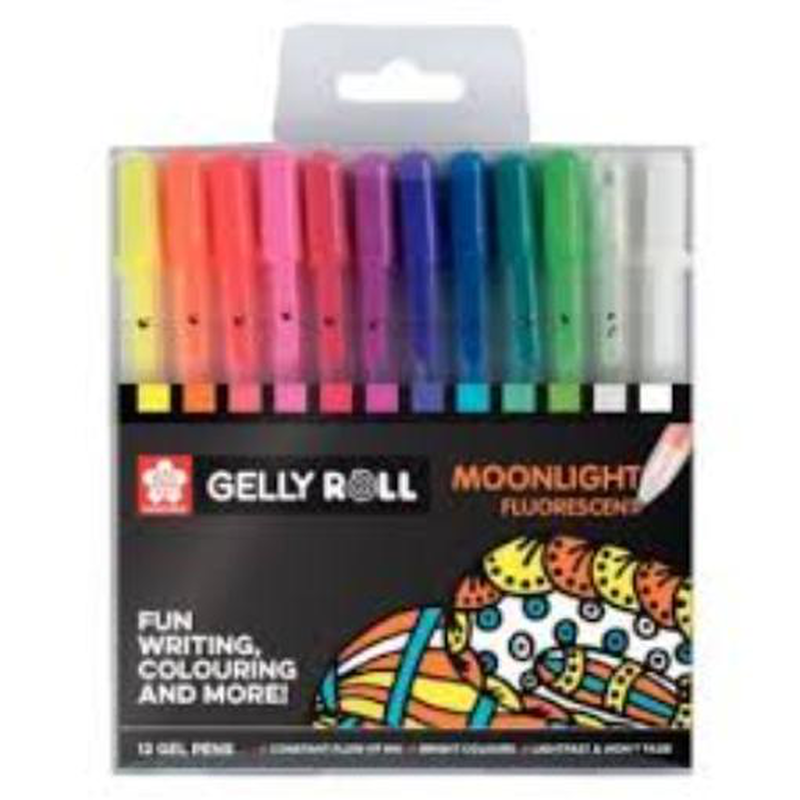 Product image: Gelly roll moonlight set 12 gel pens sakura, , medium-null
