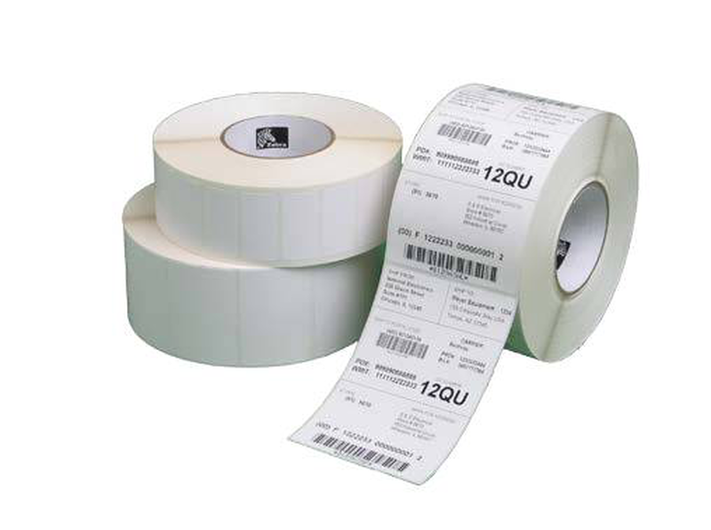 Zebra z-perform 1000d direct thermal labels 76x51mm 19mm core black mark 187 labels box of 16 rolls mobile printers, , medium-null