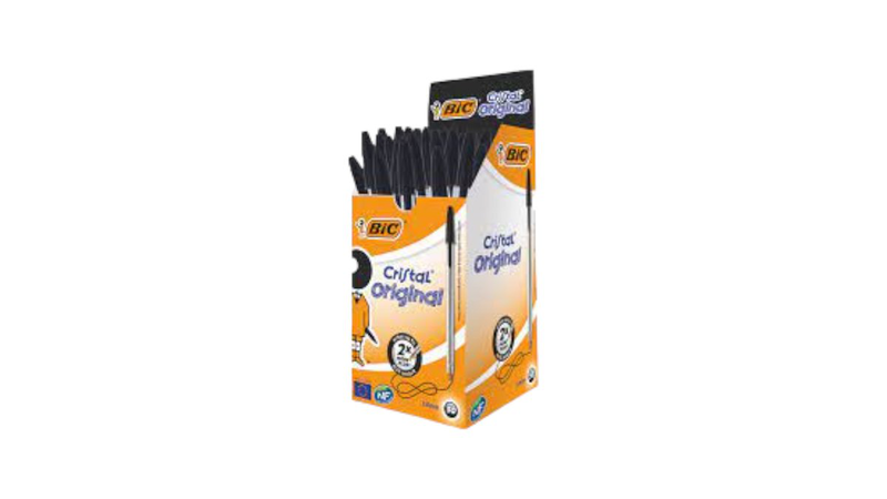 Bic ball pen black cristal 50 pcs, , medium-null