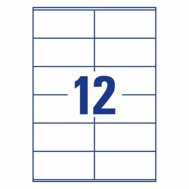 Product image: Tto white economy labels 105x48mm 105048, , medium-null